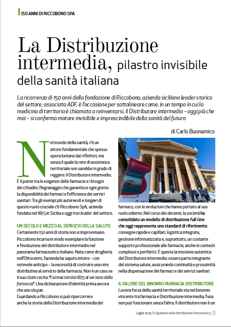 il quaderno della distribuzione farmaceutica - luglio 2025